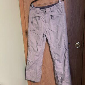 The North Face Women's Lg HyVent Insulated Ski Snowboard Snow Pants Gray *EUC*